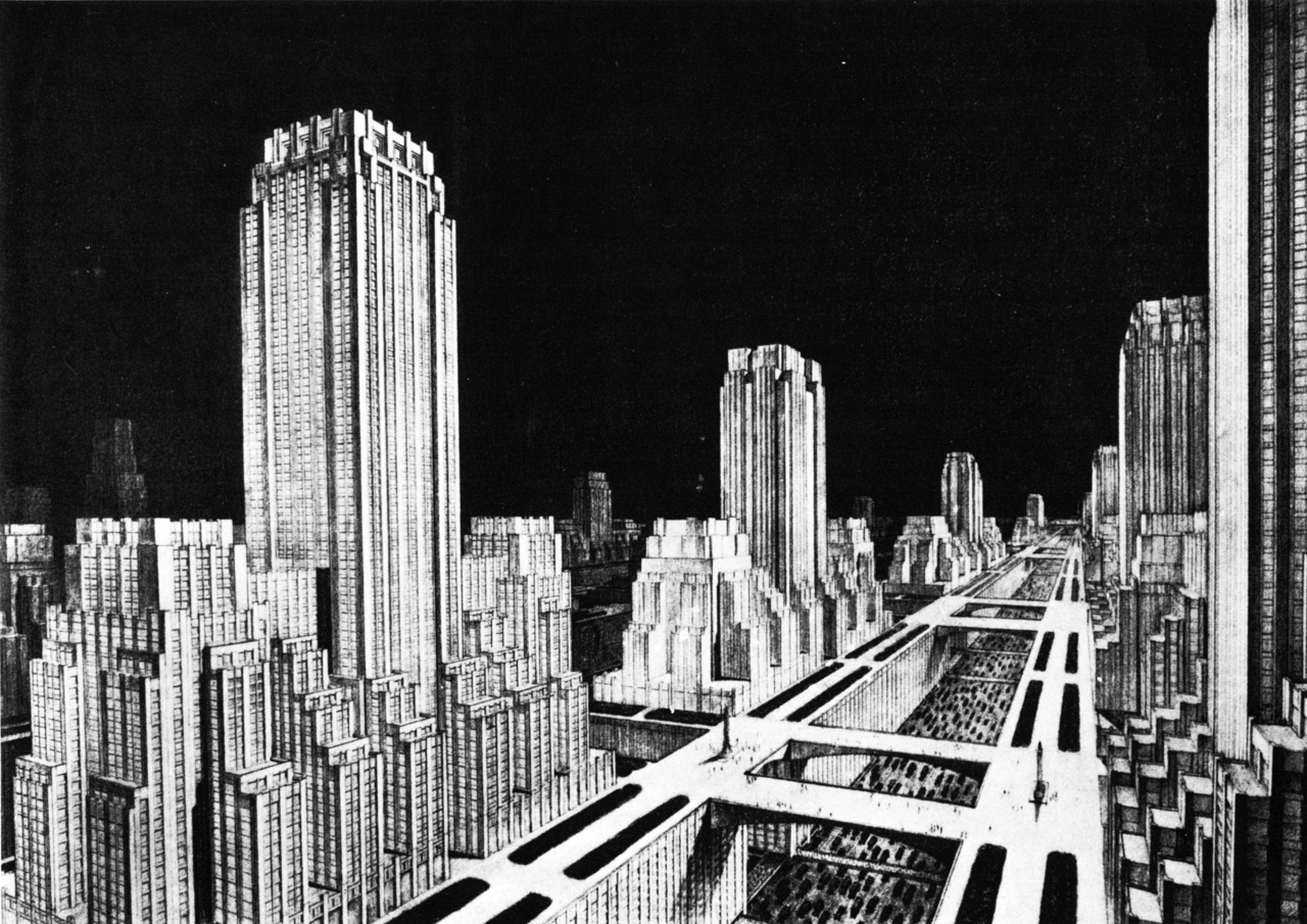 Figura 66 - Francisco Mujica, La Città del Futuro, 1929 - FRONTIERE