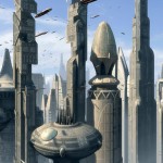 Figura 107 – Ralph McQuarrie, Il trafico a Coruscant, 2009