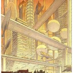 Figura 96 – François Schuiten, Città Futura, 1983 (su ‘Comic’)